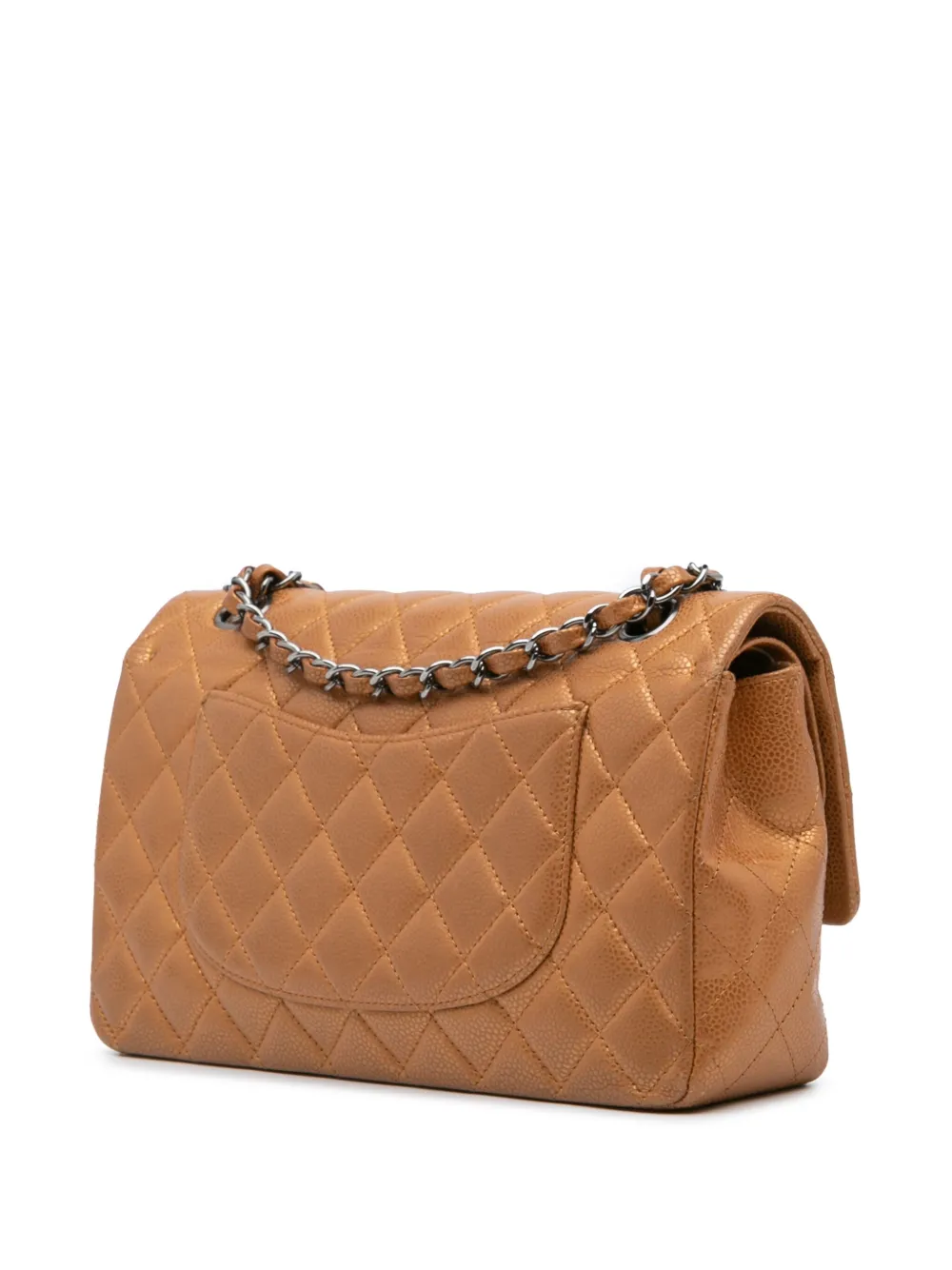 CHANEL Pre-Owned 2010-2011 Medium Classic Metallic Caviar Double Flap shoulder bag | Pre-Owned | Image 2