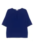 Alberto Biani keyhole-neck blouse - Blue