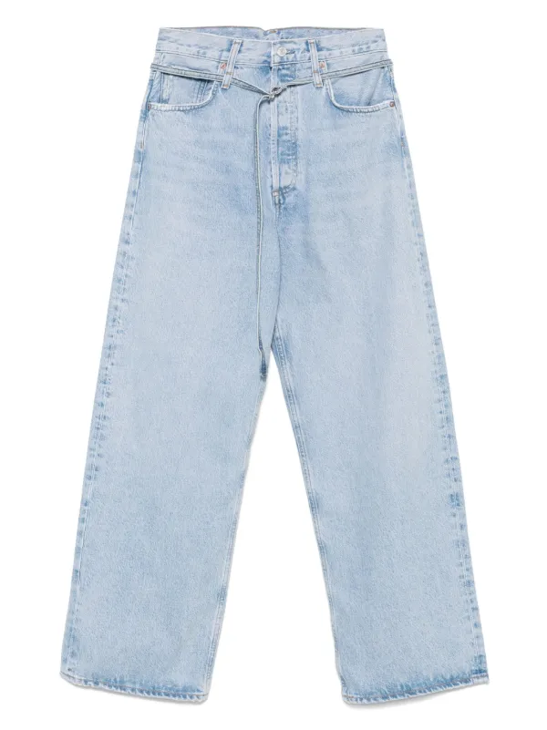 【送料&関税込】AGOLDE emmi Blue Five Pocket Jeans With Thin Agolde Emmi' Blue Five Pocket Jeans | ShopSimon