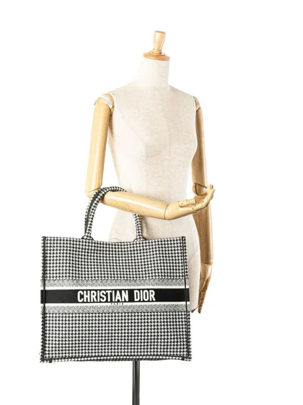 Christian Dior Pre-Owned 2019 ラージ キャンバス ハウンドトゥース