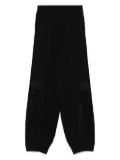 Akep lurex-detail track pants - Black