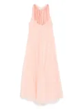 Forte Forte fringe-detail midi dress - Orange