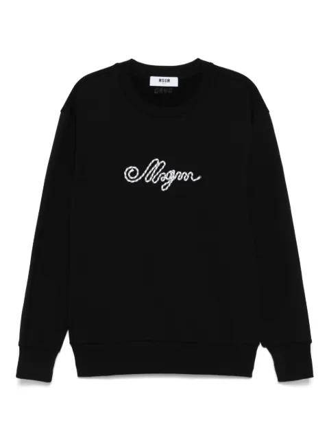 MSGM logo-appliqué sweatshirt