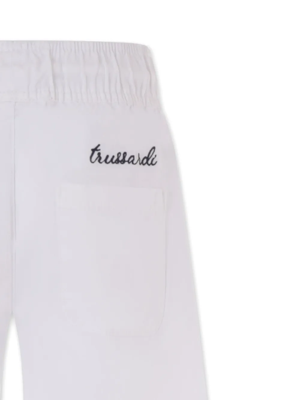 TRUSSARDI JUNIOR Shorts met geborduurd logo Wit