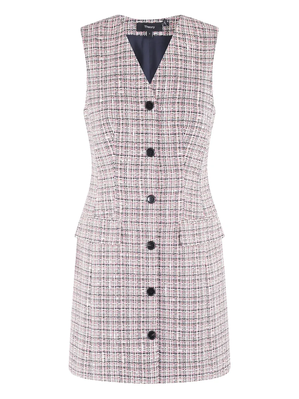 Theory tweed mini dress | Pink | Image 1
