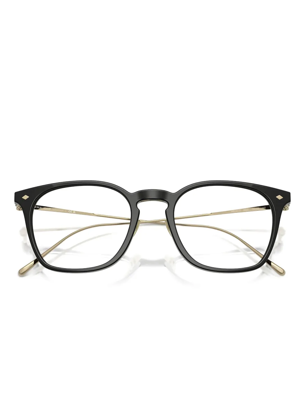 Giorgio Armani Bril met titanium montuur Zwart