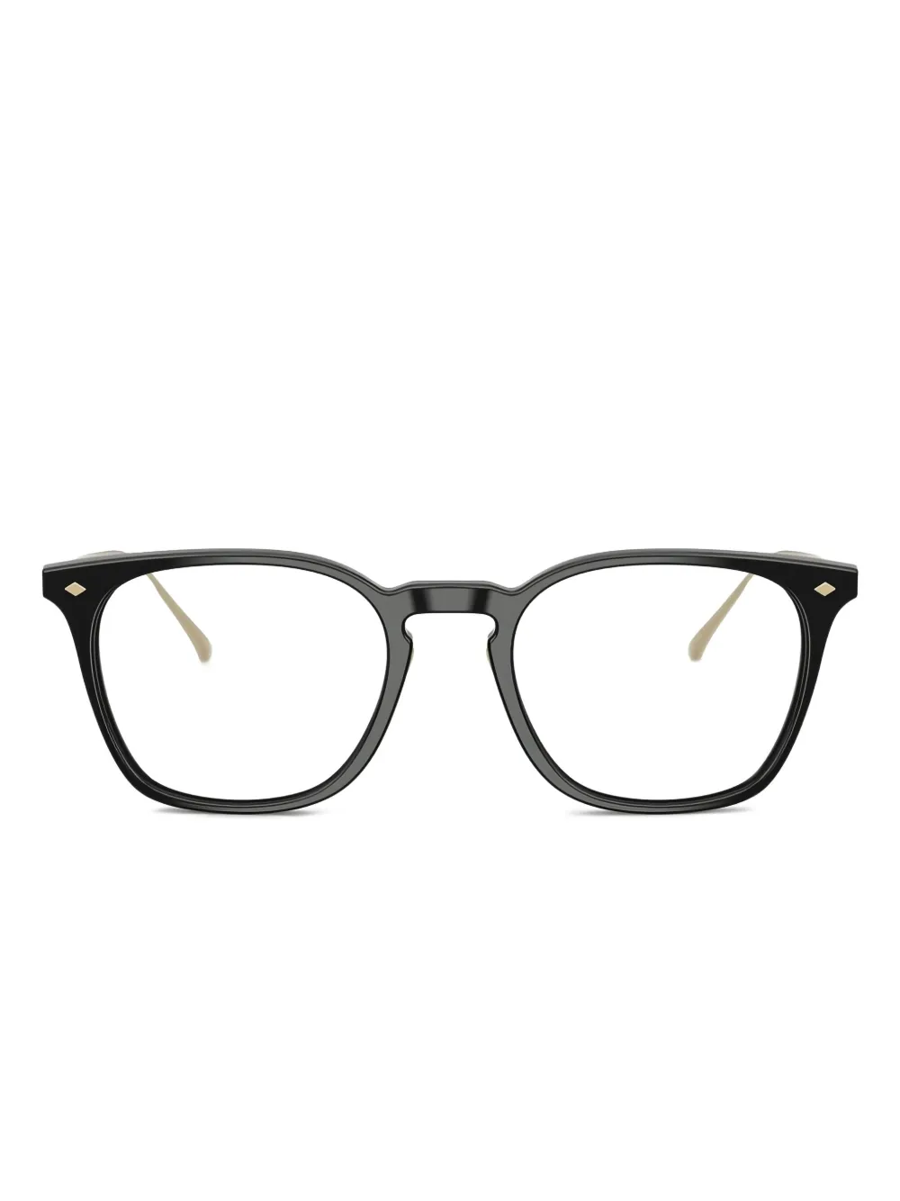 Giorgio Armani titanium-square frames glasses | Black | Image 1