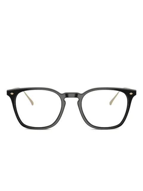 Giorgio Armani titanium-square frames glasses