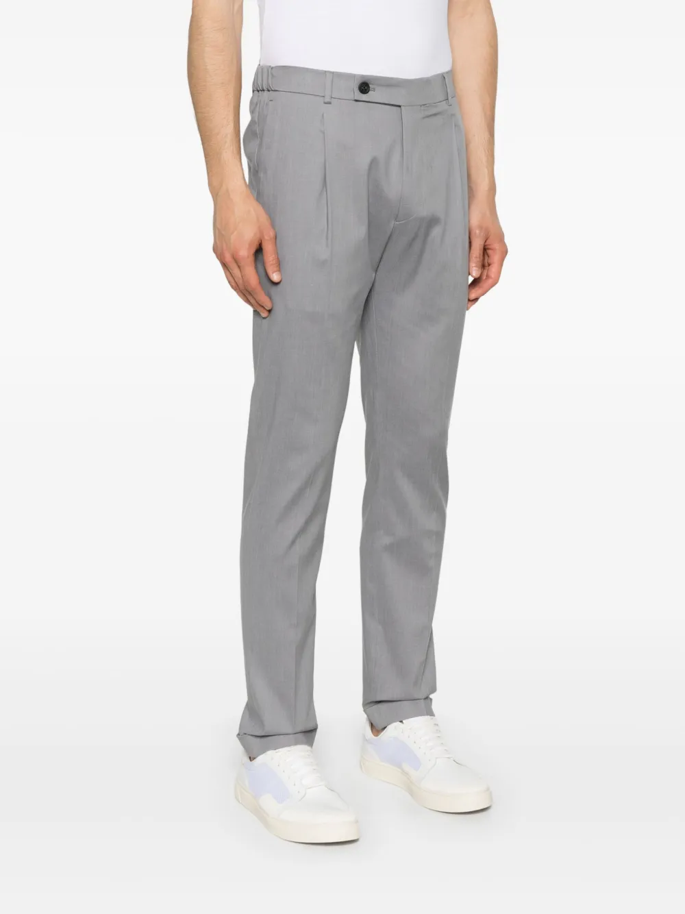 Berwich Gabardine Trousers In Grey