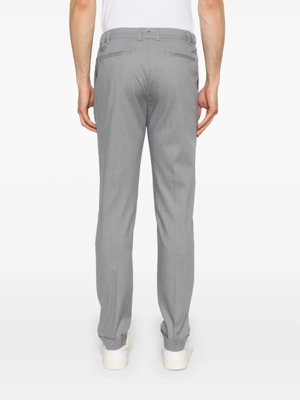 Berwich Gabardine Trousers In Grey
