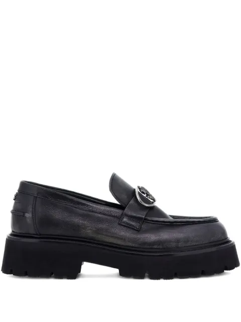 Roberto Cavalli RC Monogram-buckle loafers