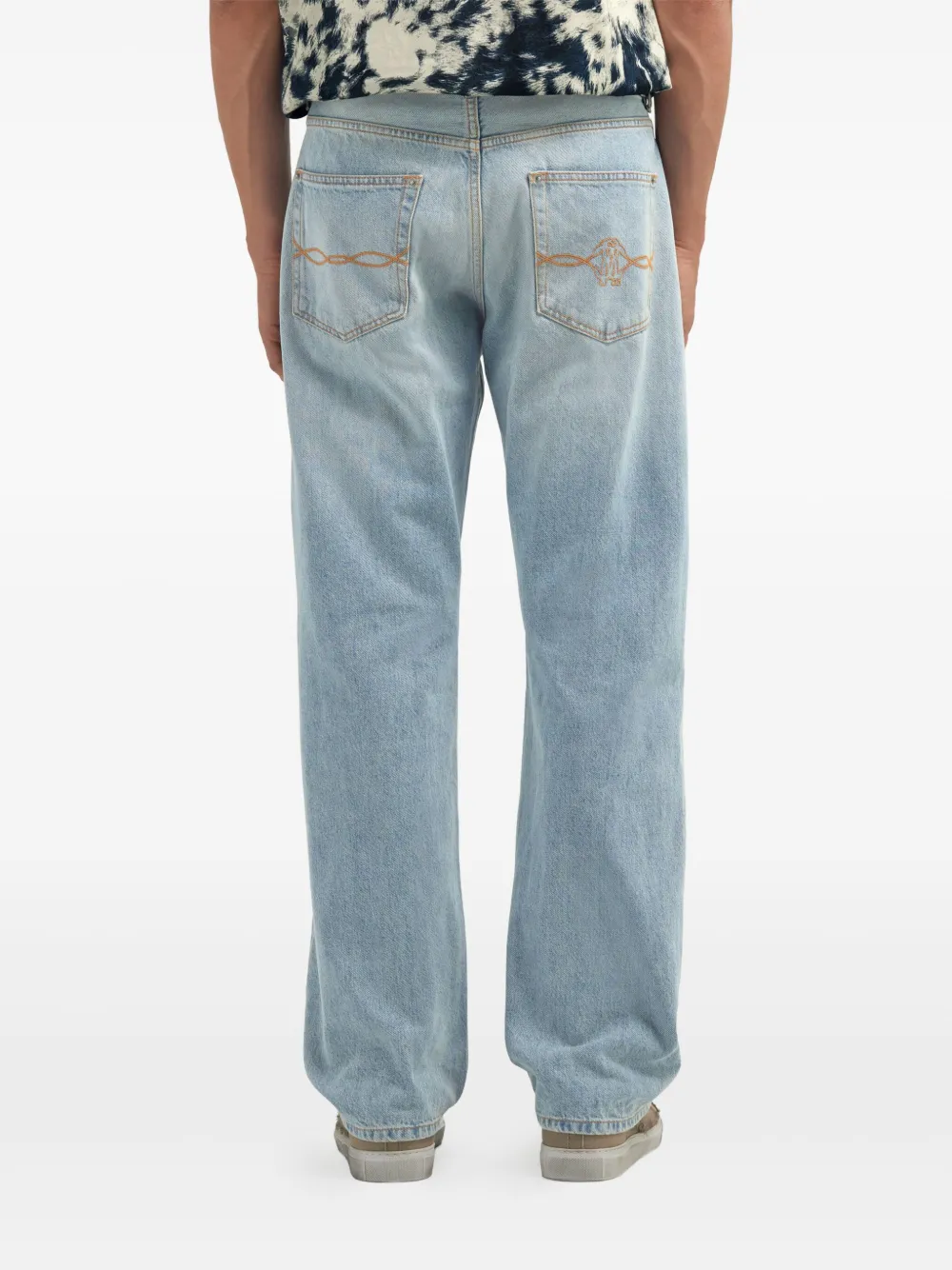 Roberto Cavalli Straight jeans Blauw