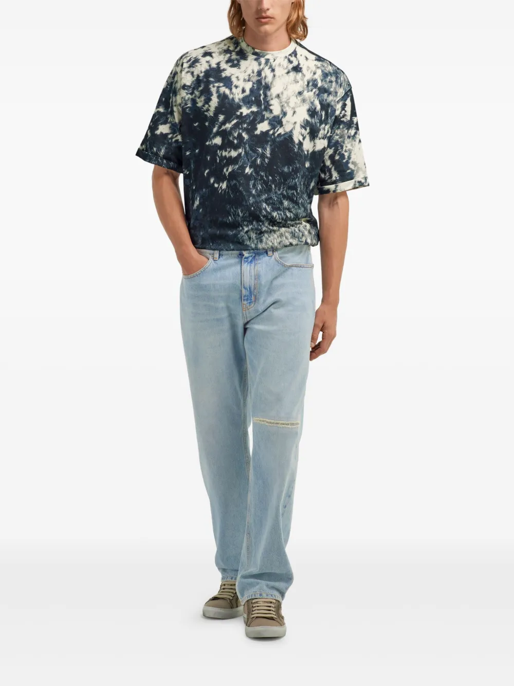 Roberto Cavalli Straight jeans Blauw