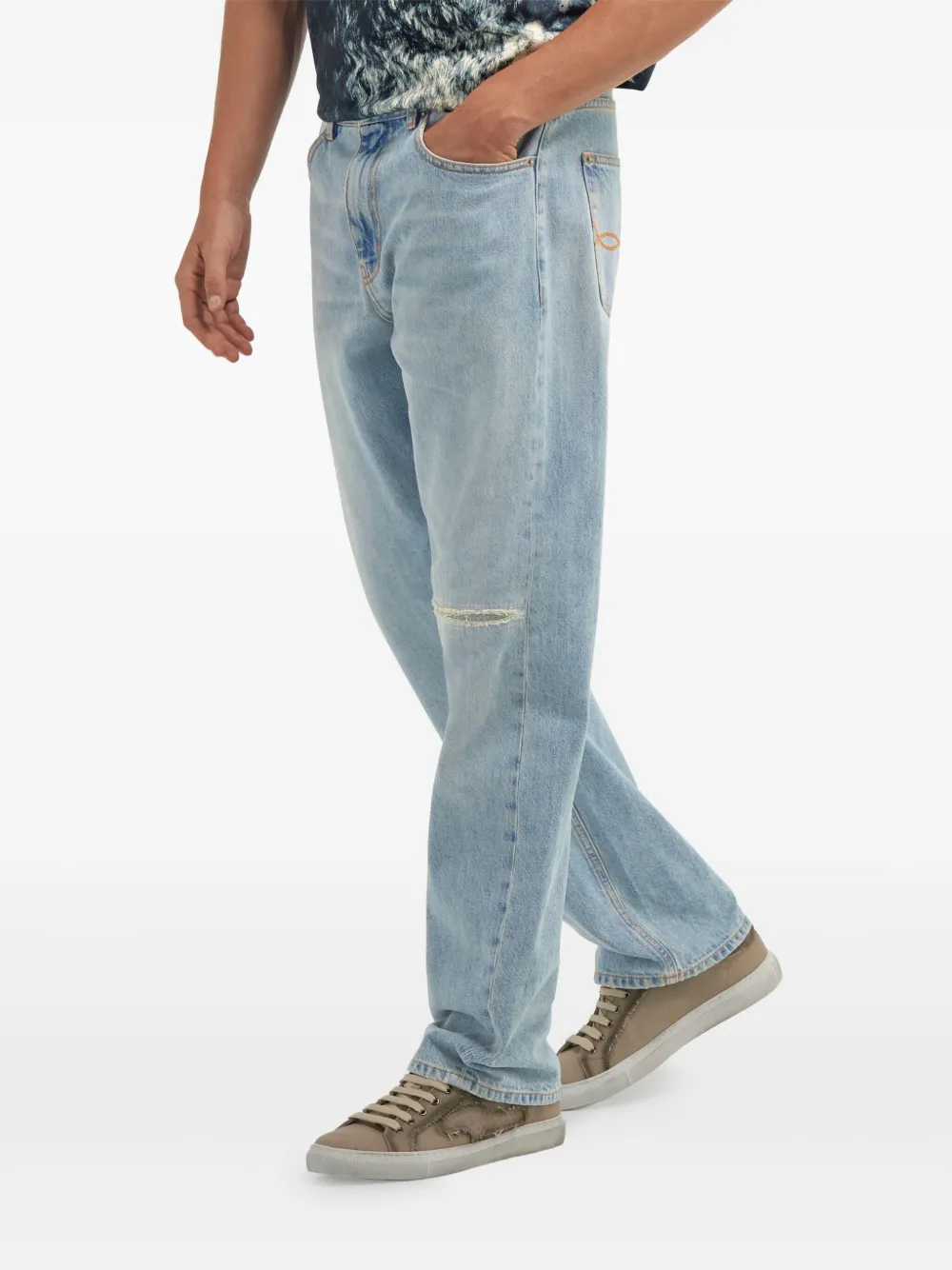 Roberto Cavalli Straight jeans Blauw