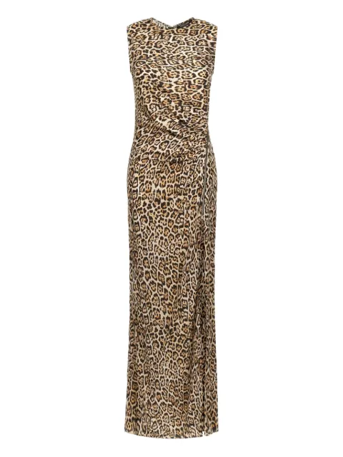 Roberto Cavalli vestido largo con estampado de leopardo