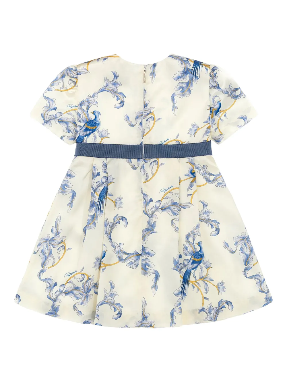 Roberto Cavalli Junior Jurk met bloemenprint Wit