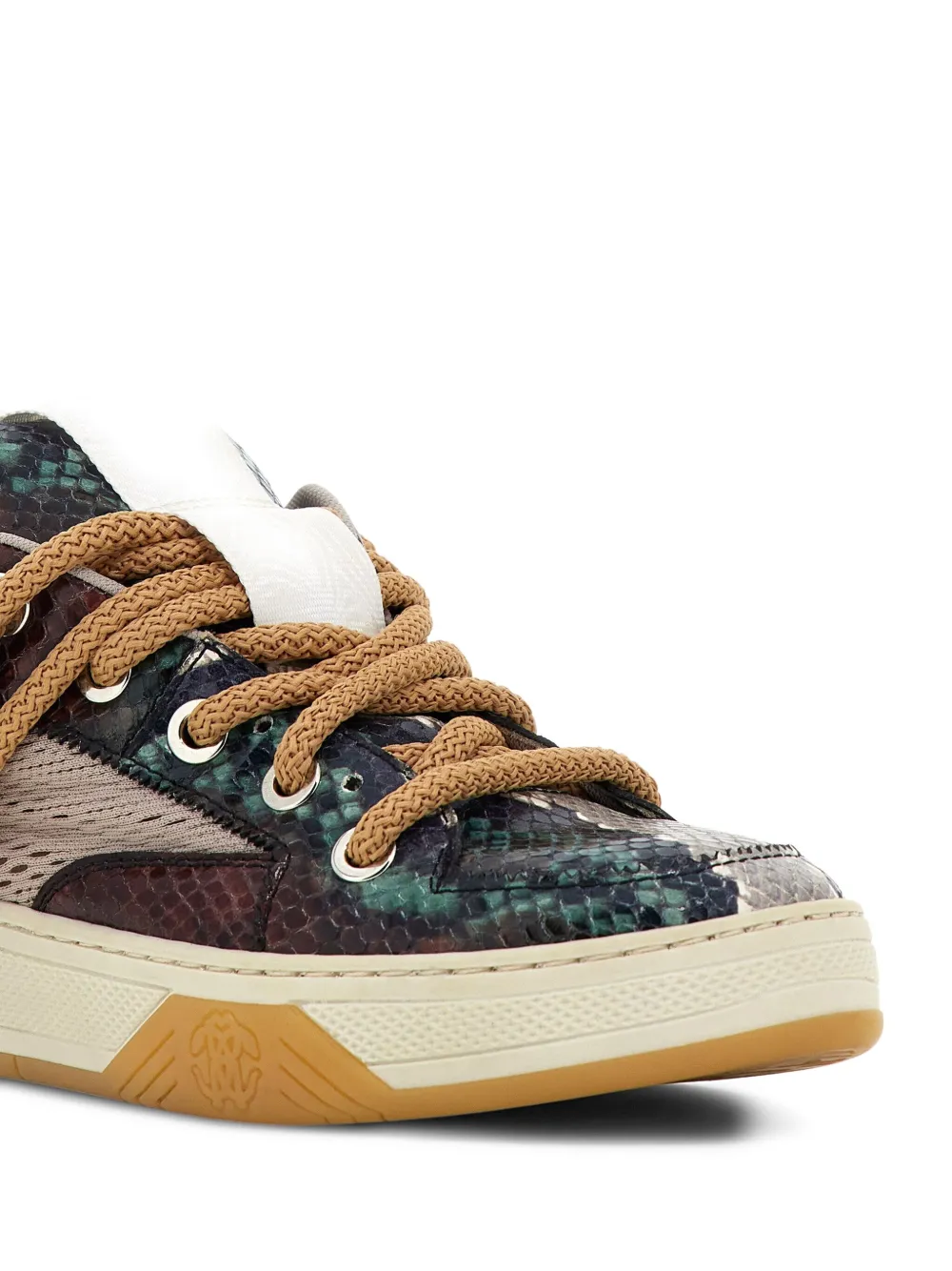 Roberto Cavalli snakeskin-print sneakers Blue