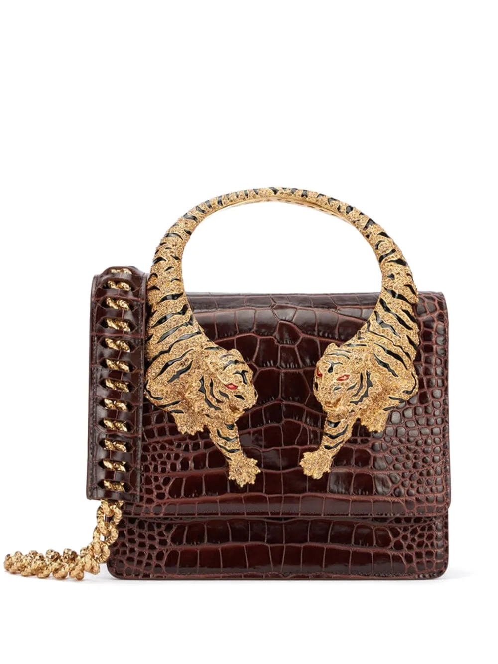 Roberto Cavalli Borsa tote Roar Bag piccola - Marrone