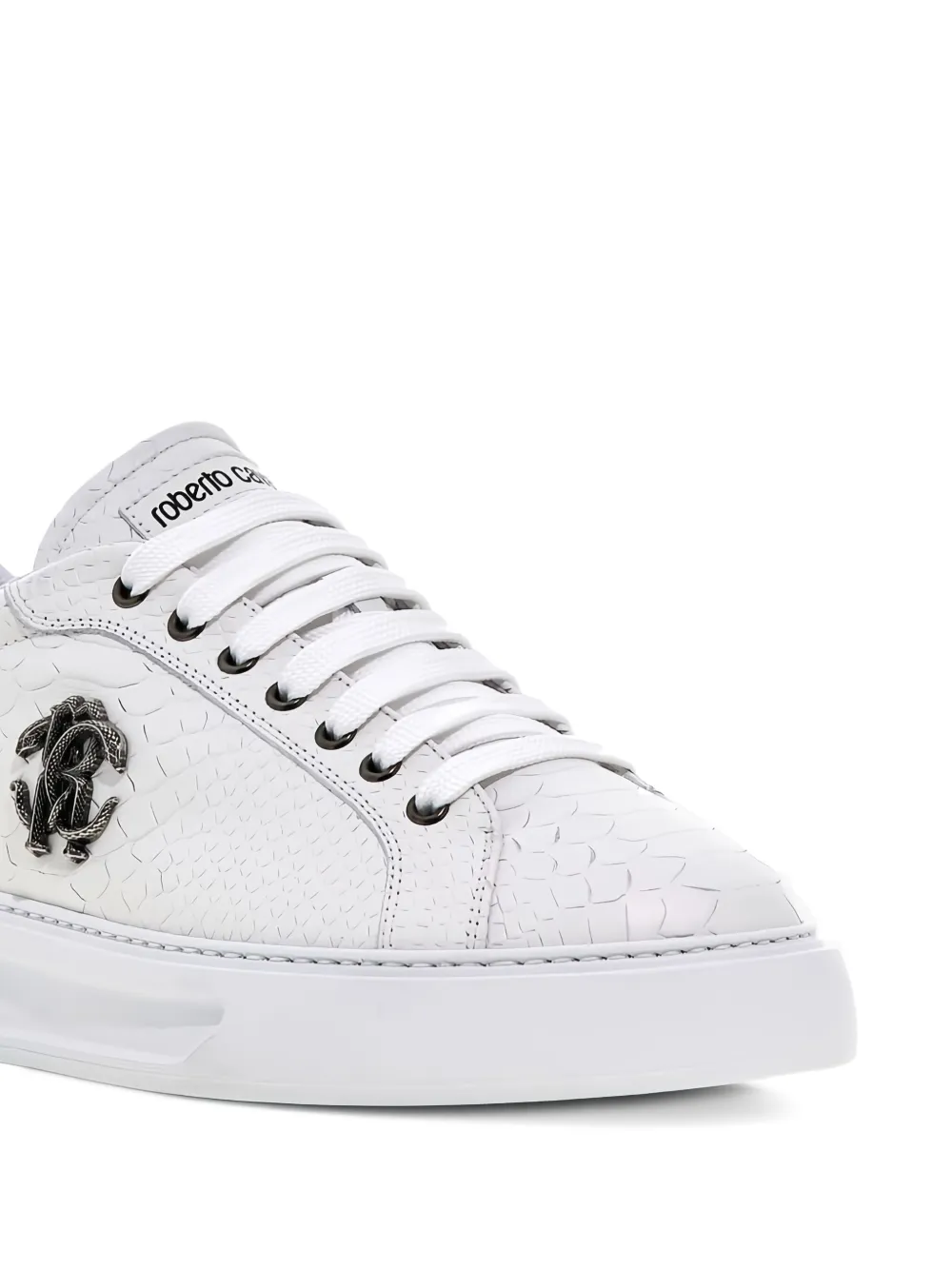 Roberto Cavalli logo-plaque low-top sneakers White