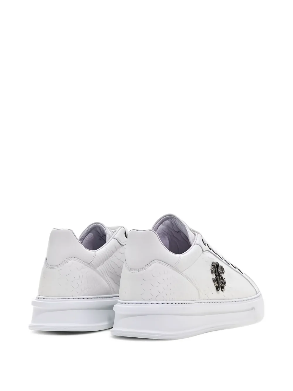 Roberto Cavalli logo-plaque low-top sneakers White