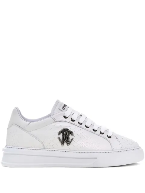 Roberto Cavalli tenis bajos con placa del logo