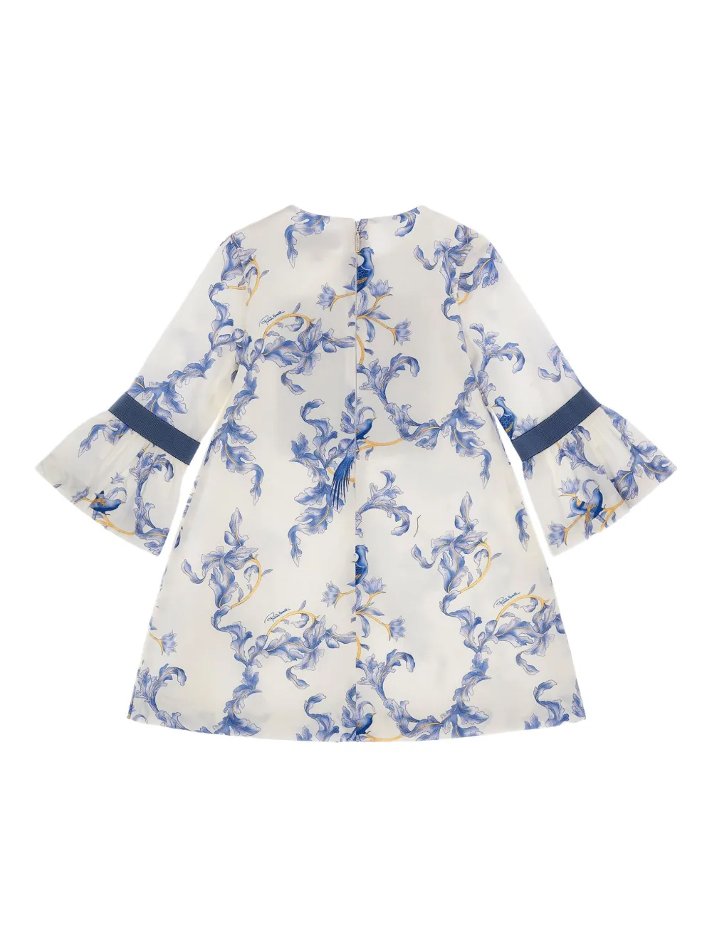 Roberto Cavalli Junior Jurk met bloemenprint Wit