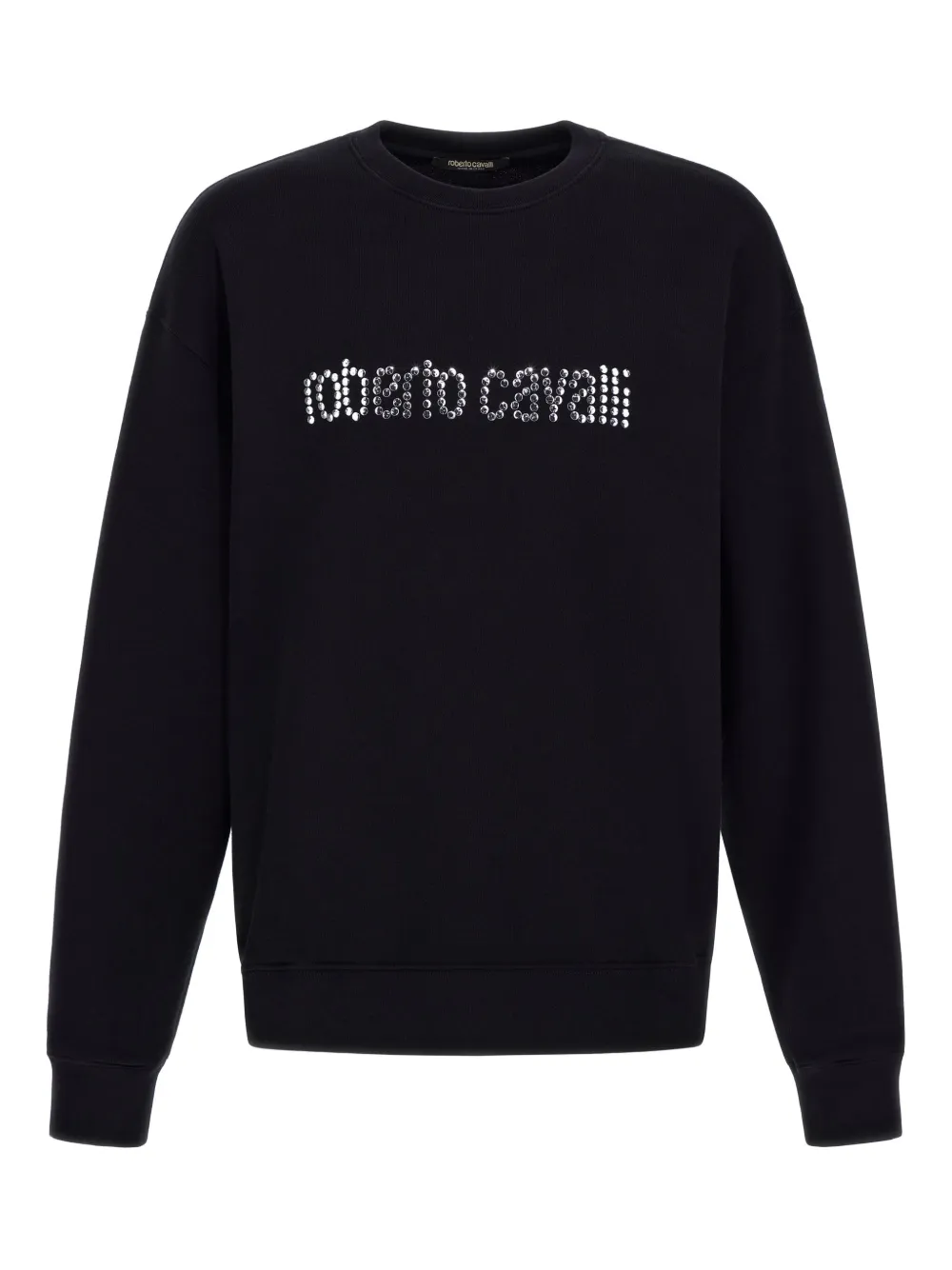 Roberto Cavalli sudadera con logo y apliques | negro | Image 1