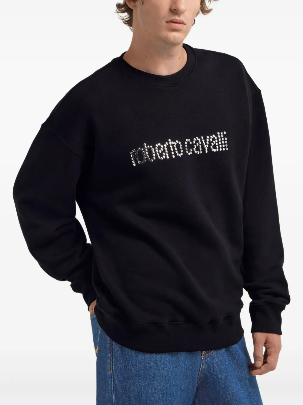 Roberto Cavalli Katoenen sweater Zwart