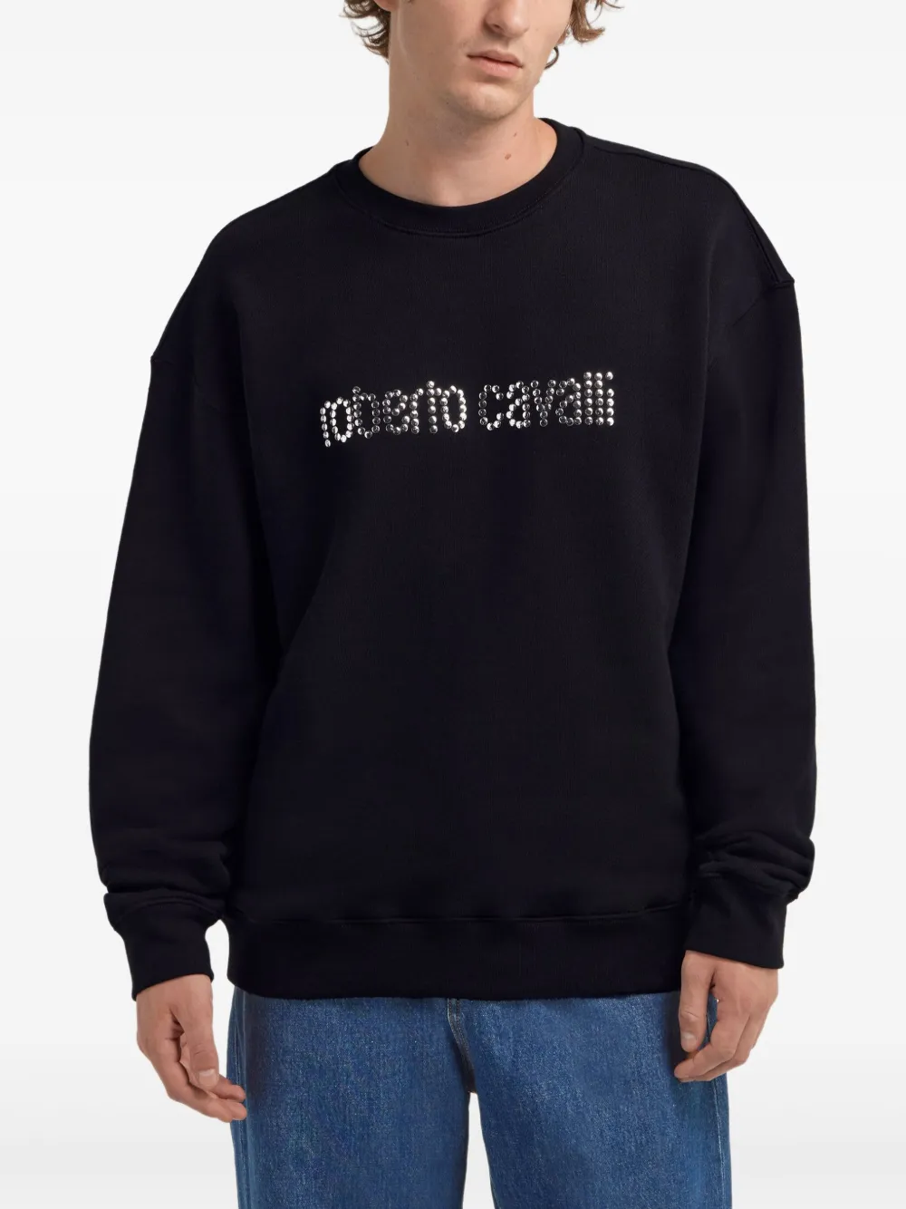 Roberto Cavalli Katoenen sweater Zwart