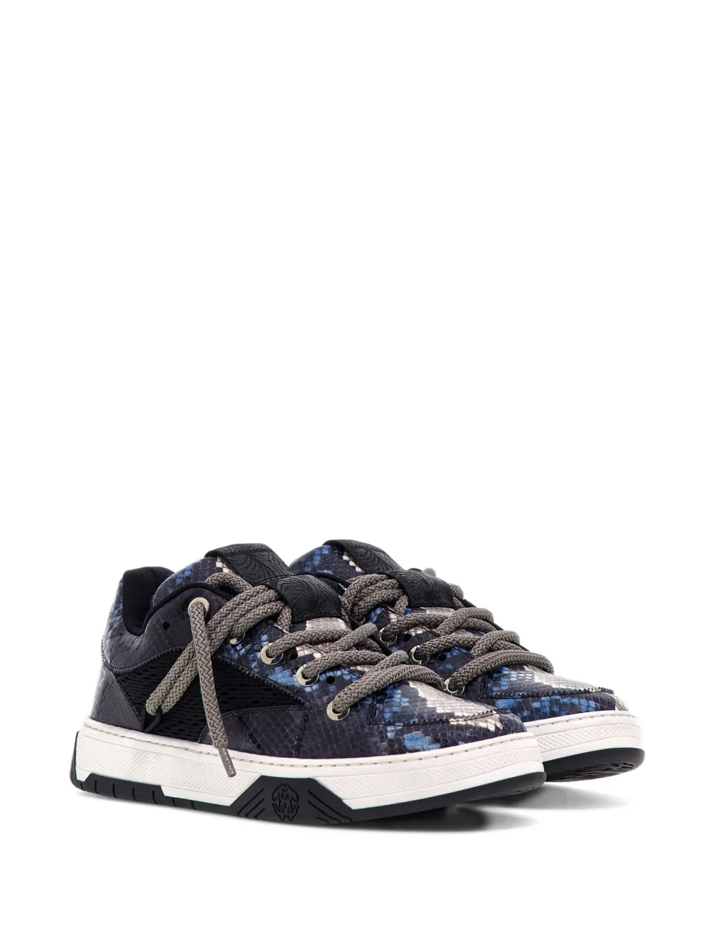 Roberto Cavalli snakeskin-print sneakers Blue