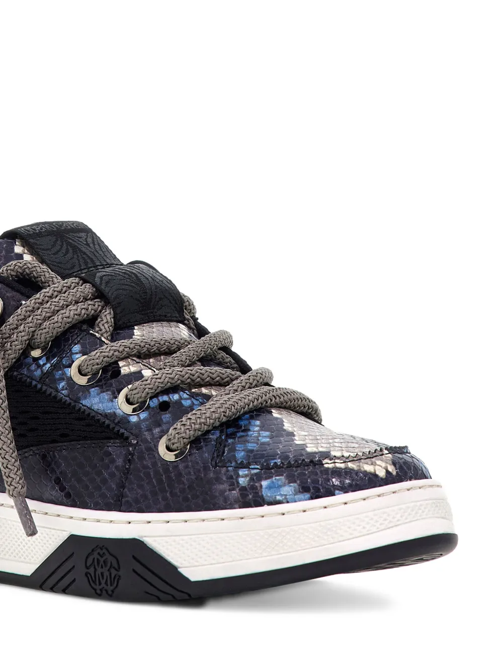 Roberto Cavalli snakeskin-print sneakers Blue