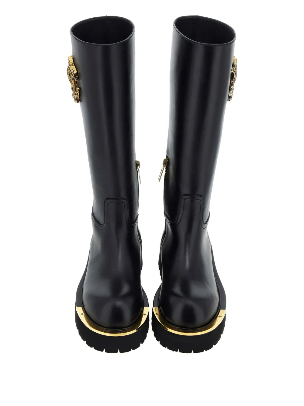 Roberto Cavalli logo-plaque boots Black