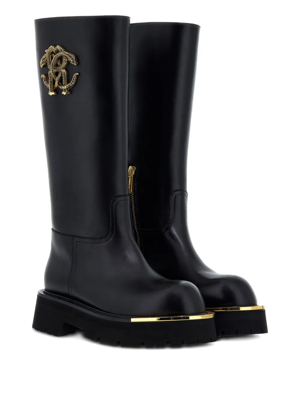 Roberto Cavalli logo-plaque boots | Knee-High Boots | Image 2