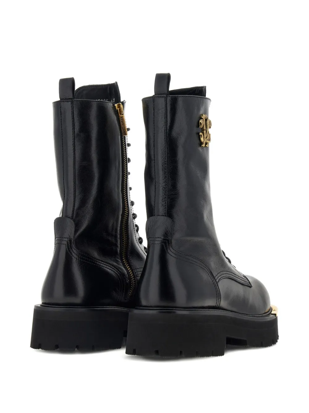 Roberto Cavalli Combat Boots - Black 