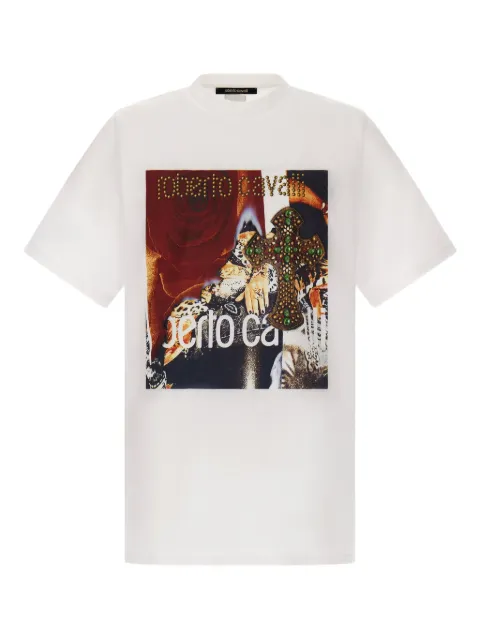 Roberto Cavalli logo-printed T-shirt 