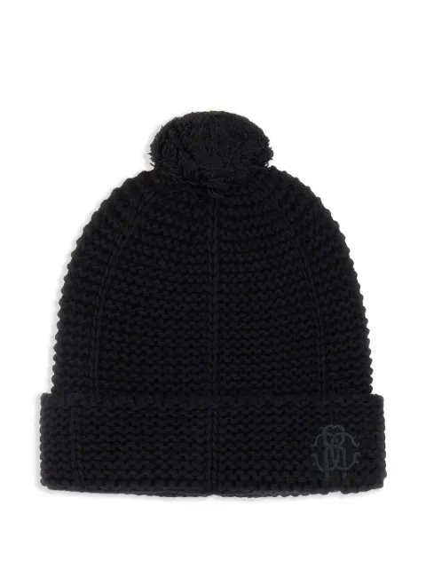 Roberto Cavalli gorro tejido con pompón