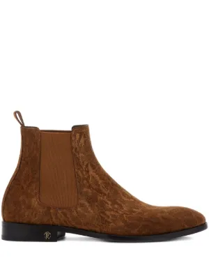 DSQUARED2 スエード チェルシーブーツ | ブラウン | FARFETCH JP