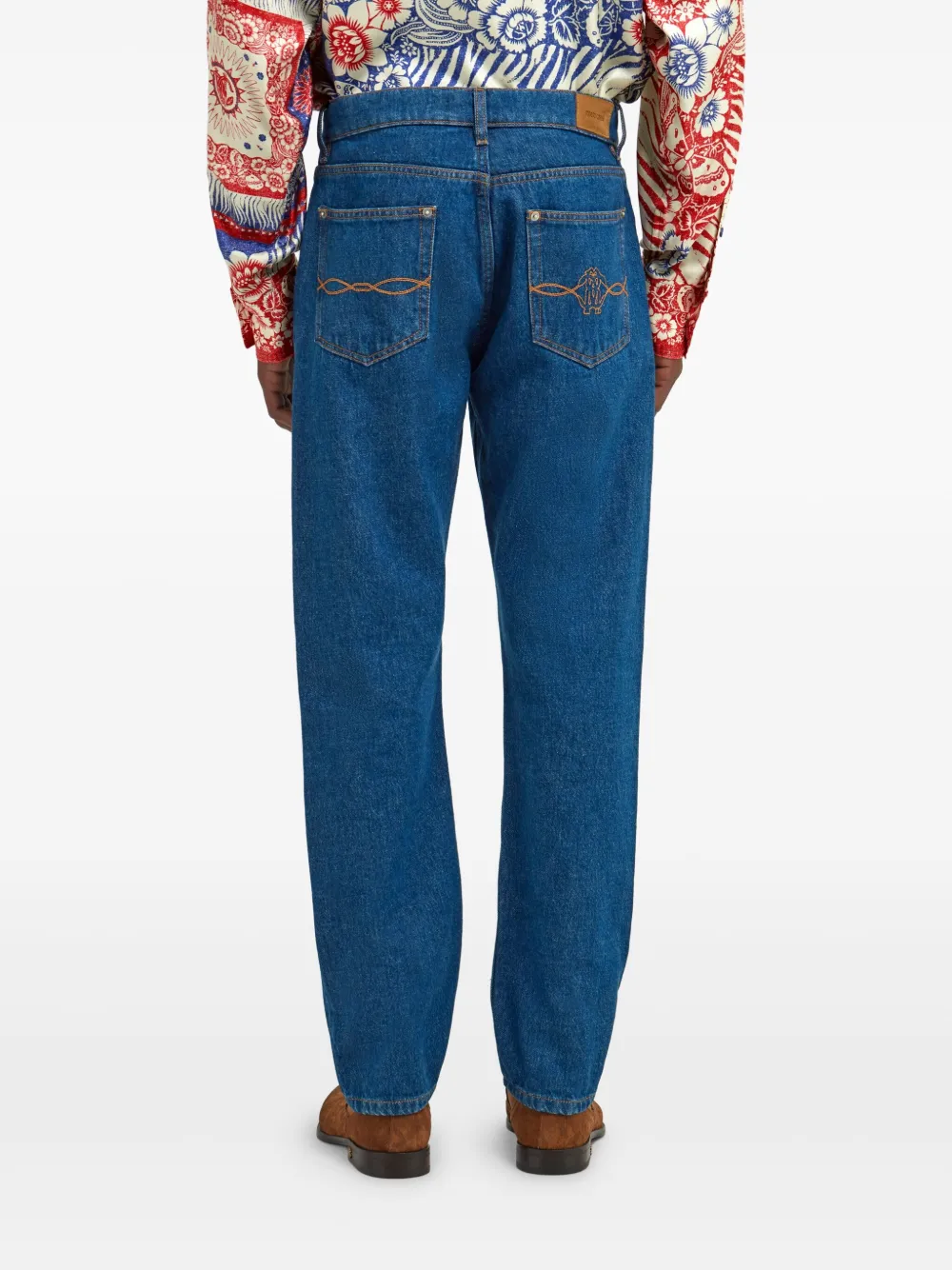 Roberto Cavalli Straight jeans Blauw