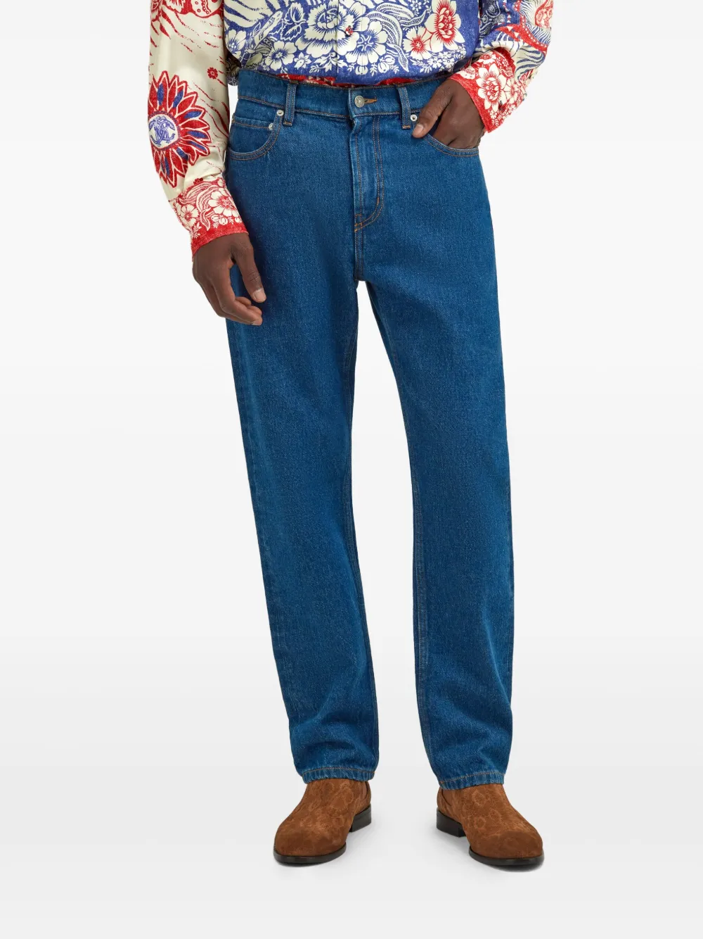 Roberto Cavalli Straight jeans Blauw
