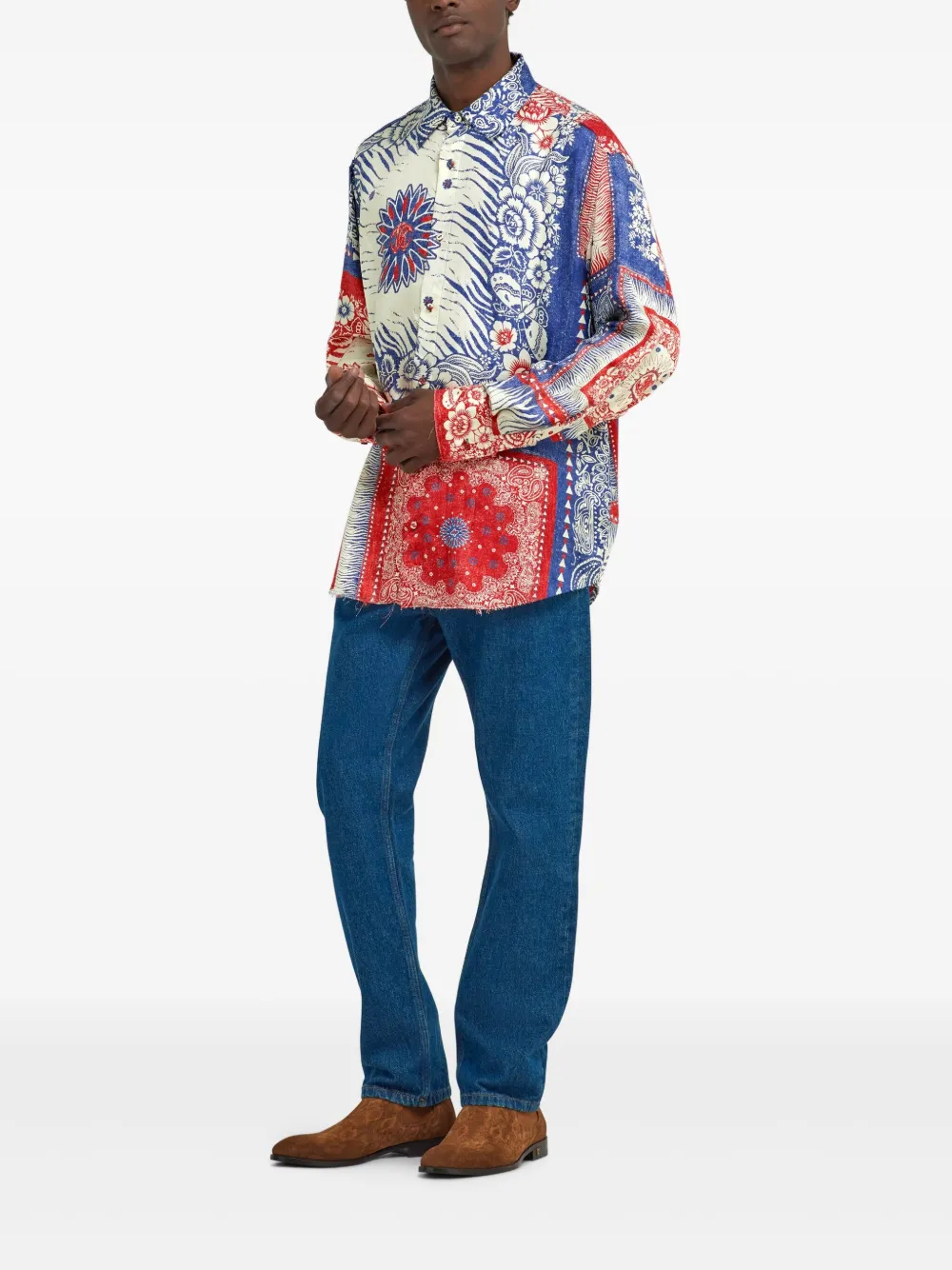 Roberto Cavalli cotton jeans - Blauw