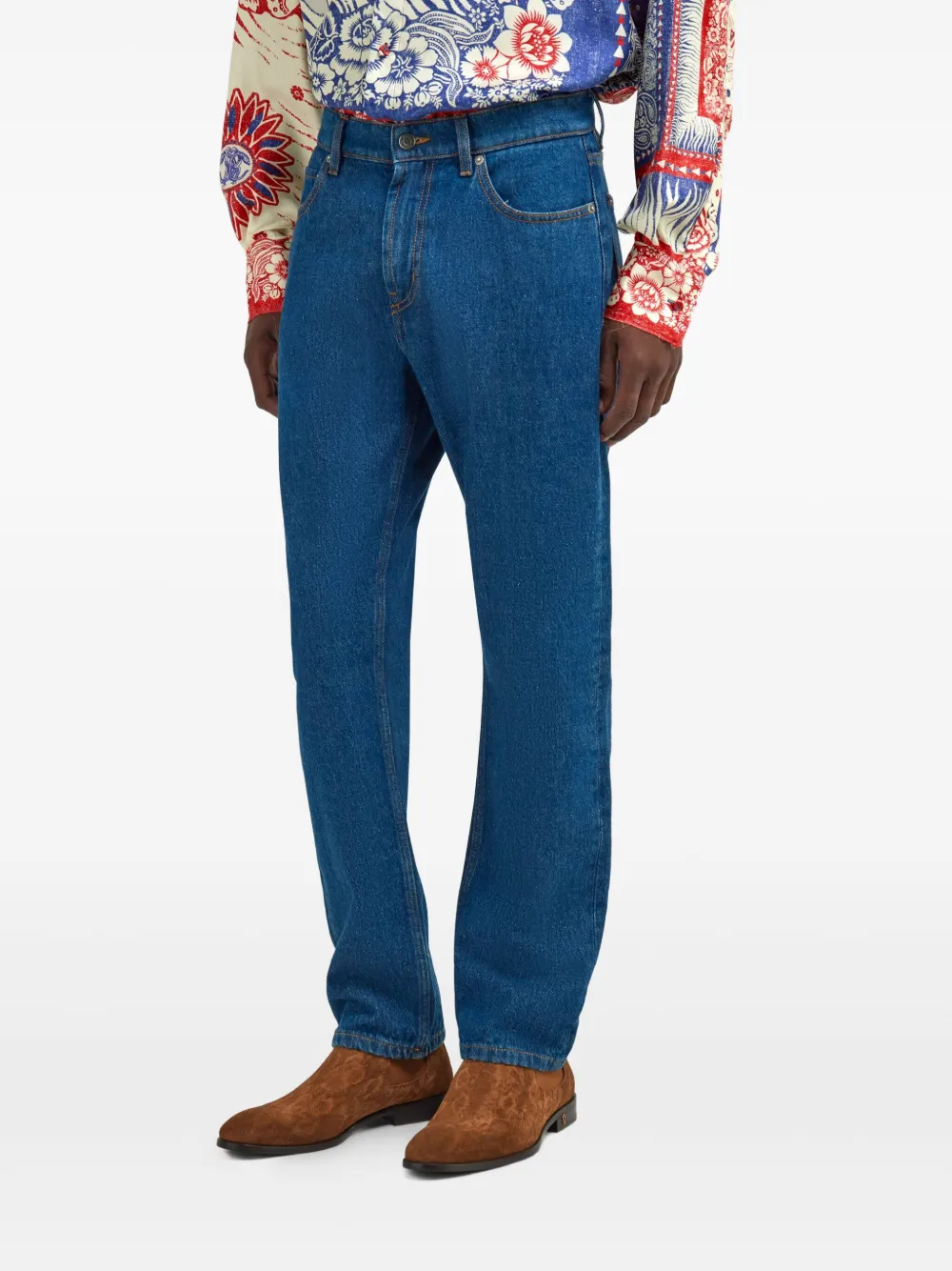 Roberto Cavalli Straight jeans Blauw