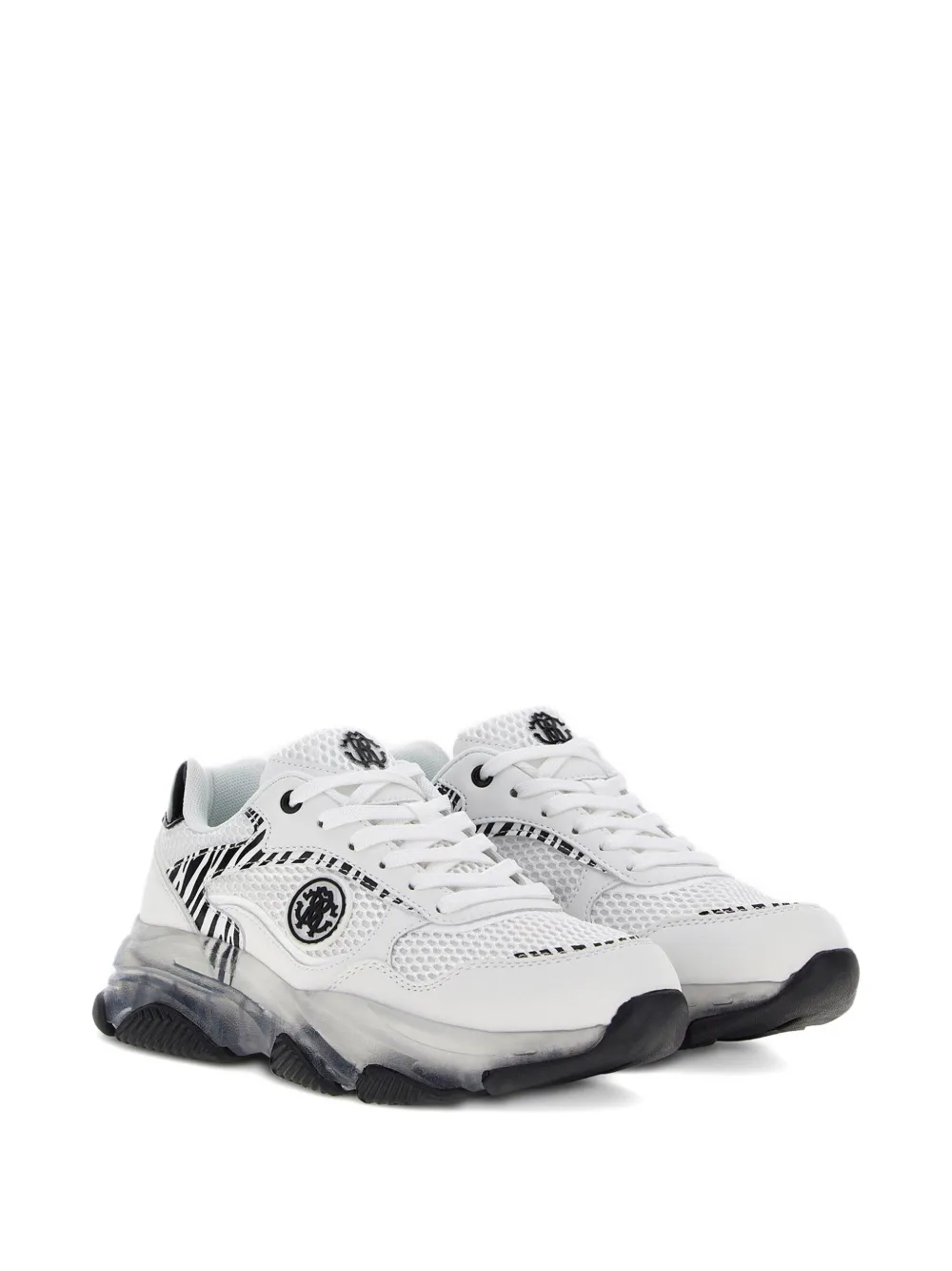 Roberto Cavalli Sneakers met RC Monogram-applicatie Wit