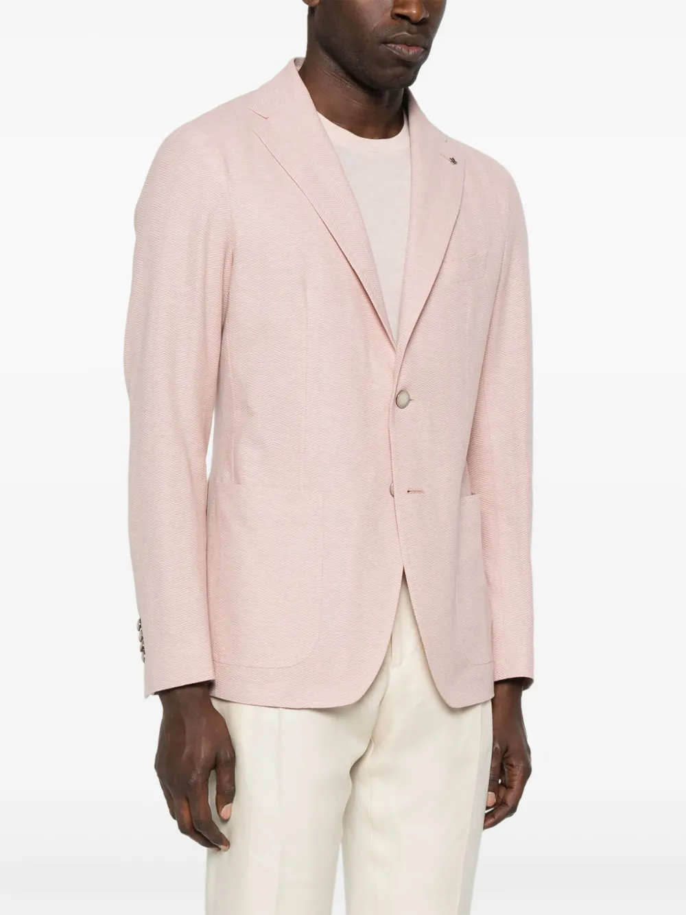 Tagliatore Katoenen blazer Roze