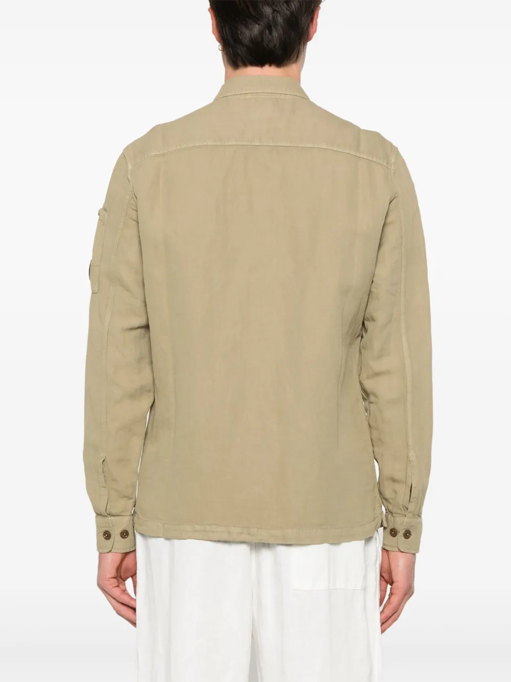 C.P. Company Twill geweven shirtjack Groen