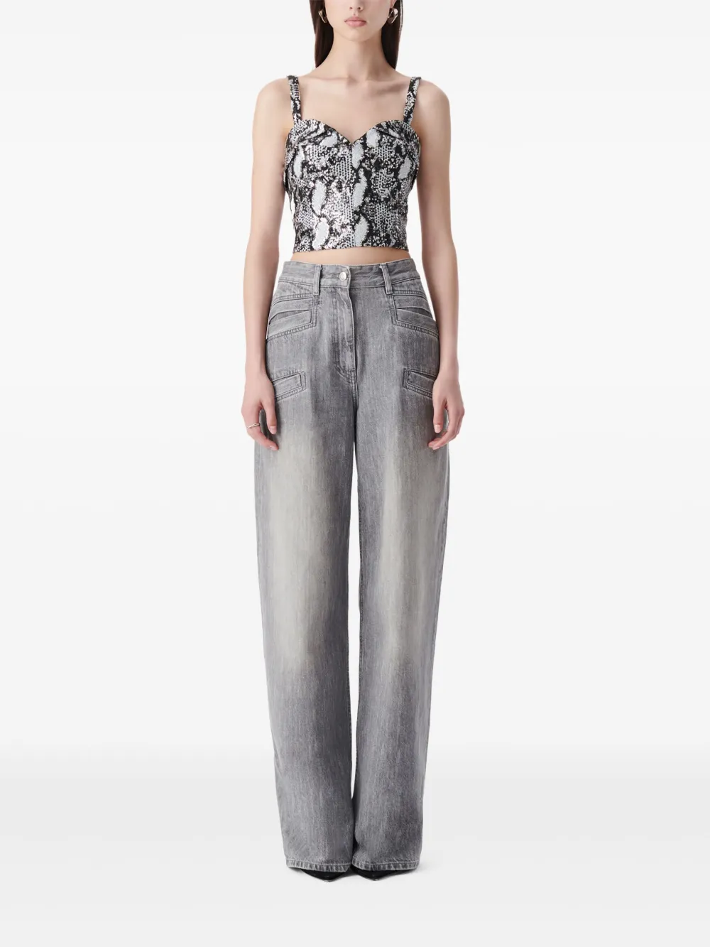 IRO snake-print corset top | Vests & Tank Tops | Image 2