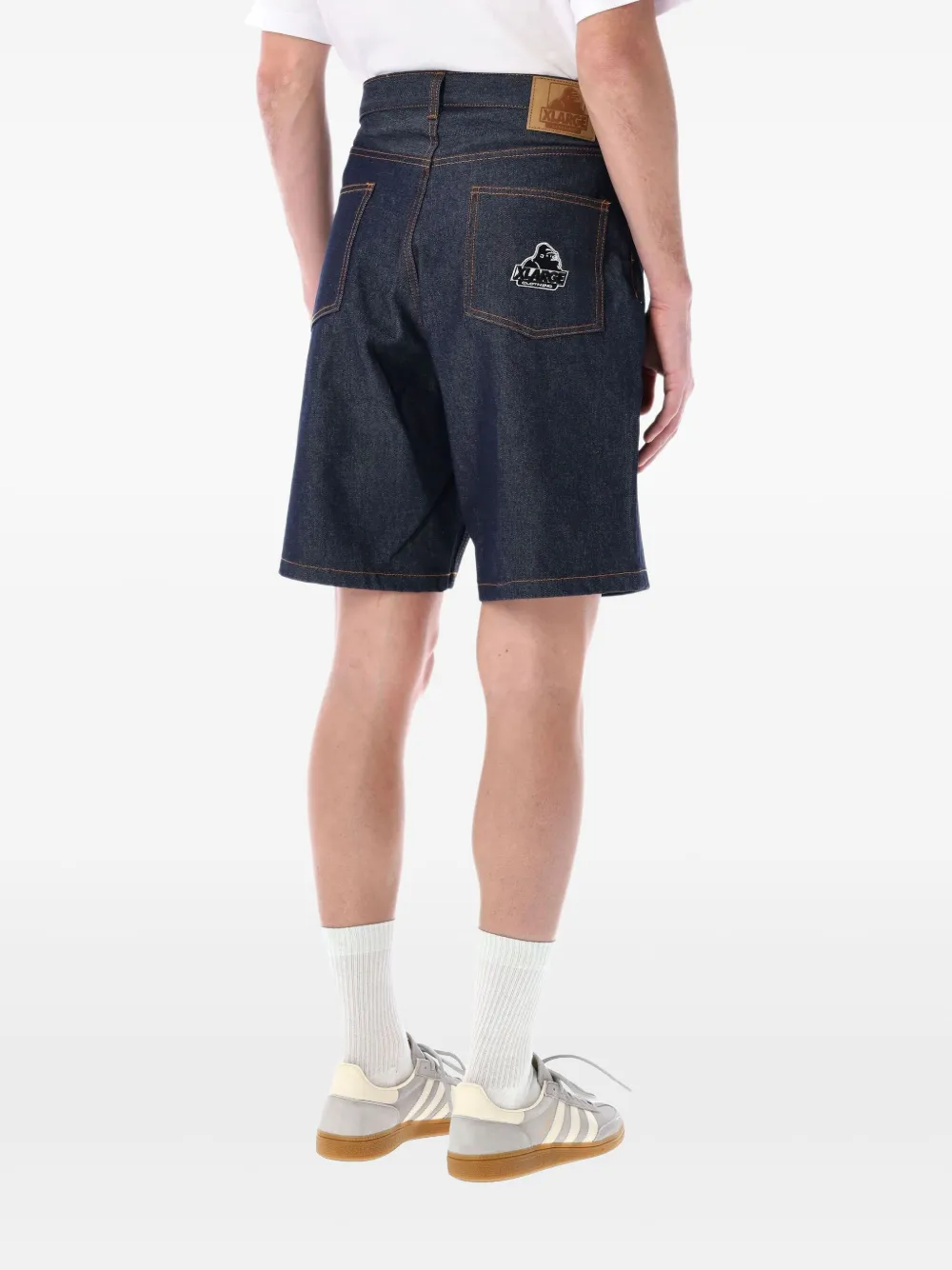 XLarge Denim shorts met patch - Blauw