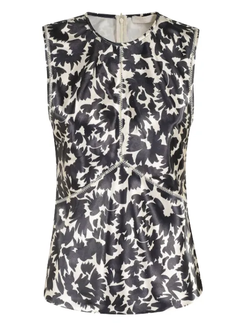 Ulla Johnson top Raven sin mangas y con estampado floral 
