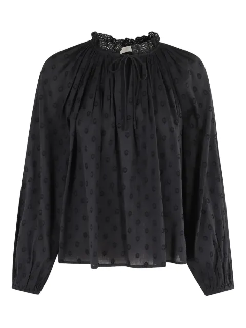 Ulla Johnson Ada puff-sleeve jacquard blouse