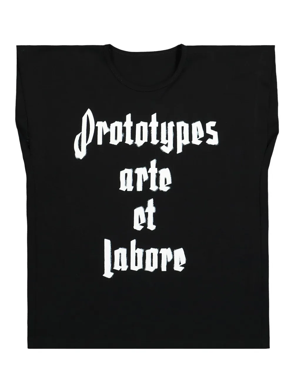 Prototypes Logo-print T-shirt In Schwarz