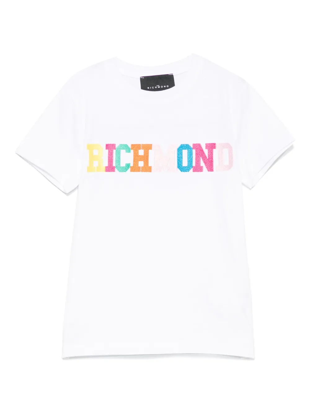 John Richmond Junior T-shirt met geborduurd logo Wit